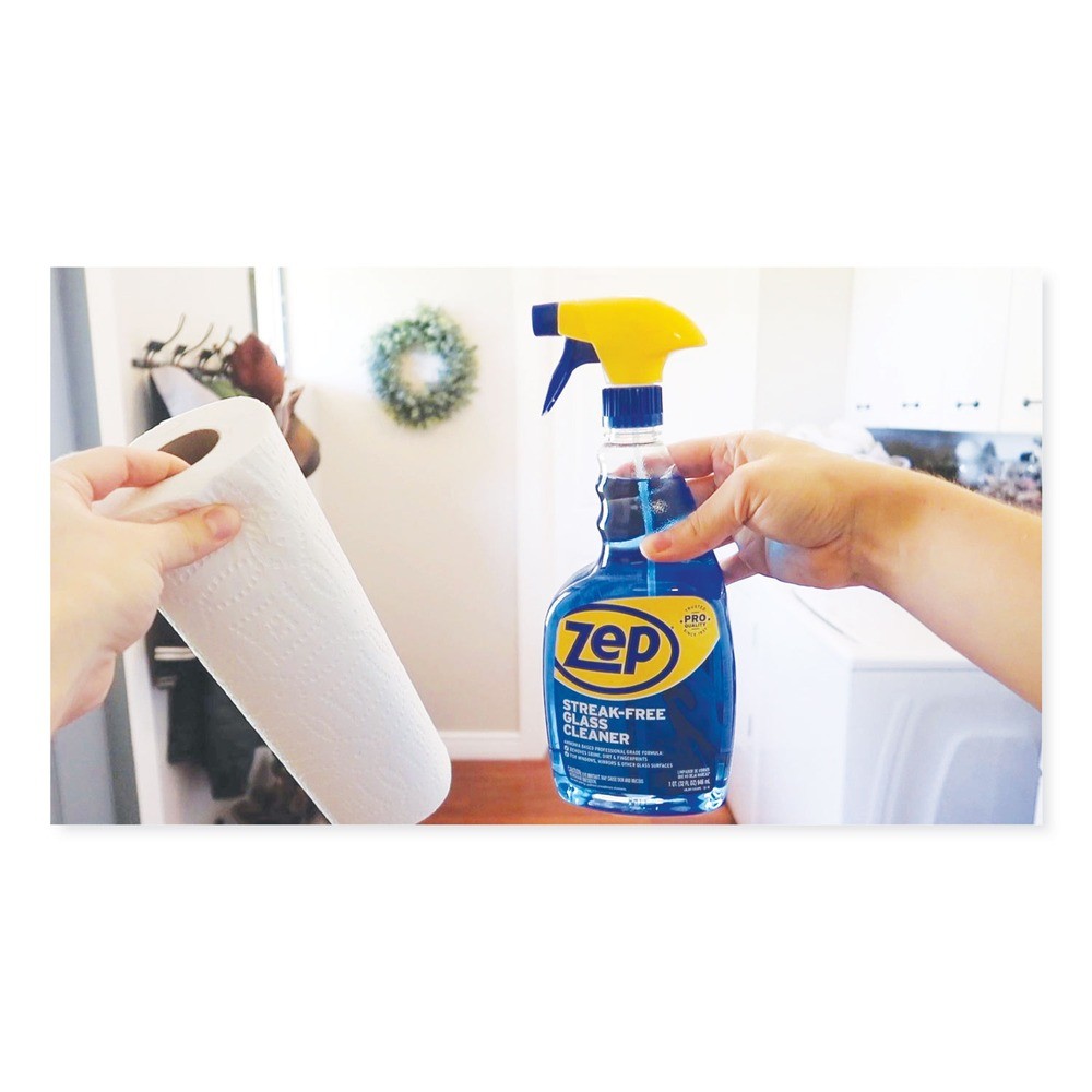 Zep Commercial ZU112032CT 32 oz. Streak-Free Glass Cleaner Pleasant (12/CT) New