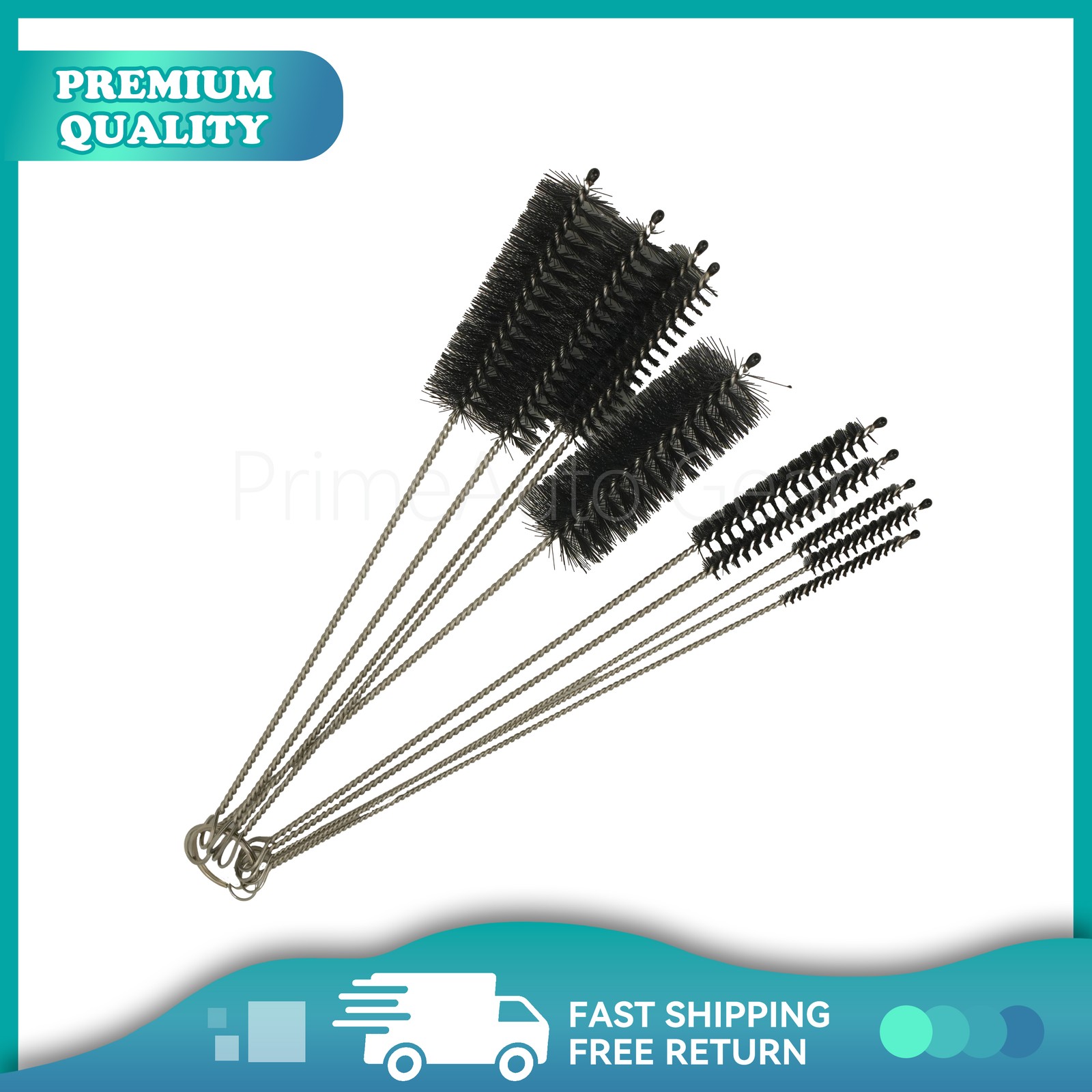 10PCS Set Nylon Small Long Cleaning Straw Brush Cleaner Bottle Tube Pipe