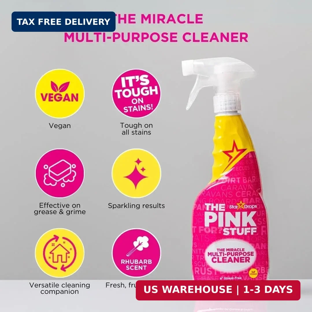 Stardrops The Pink Stuff Miracle Multi-Purpose Cleaner – Removes Grease, Grime,