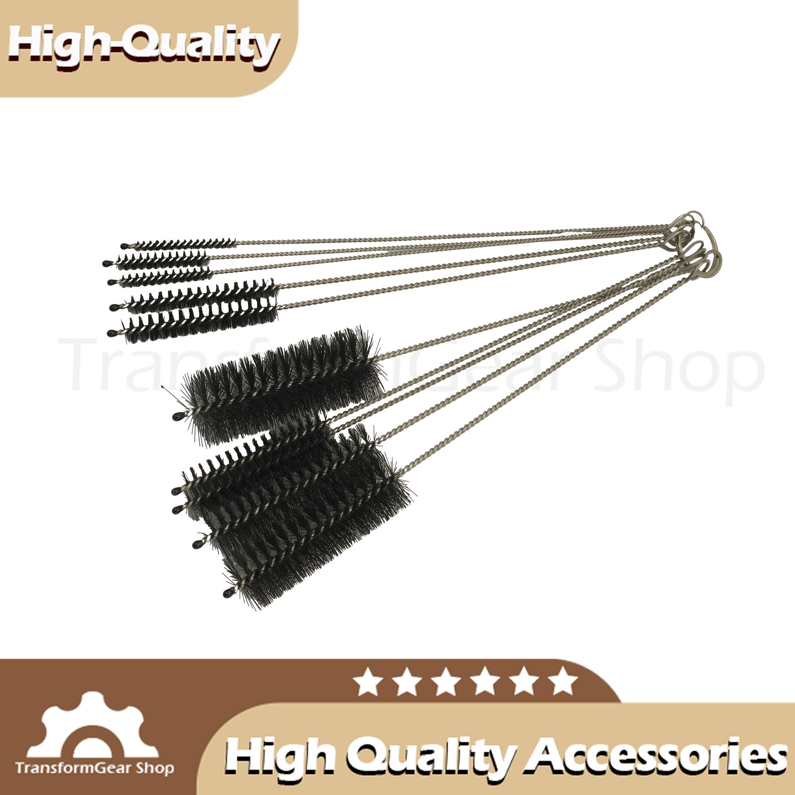 10PCS Set Nylon Small Long Cleaning StrawBrush Cleaner Bottle Tube Pipe US