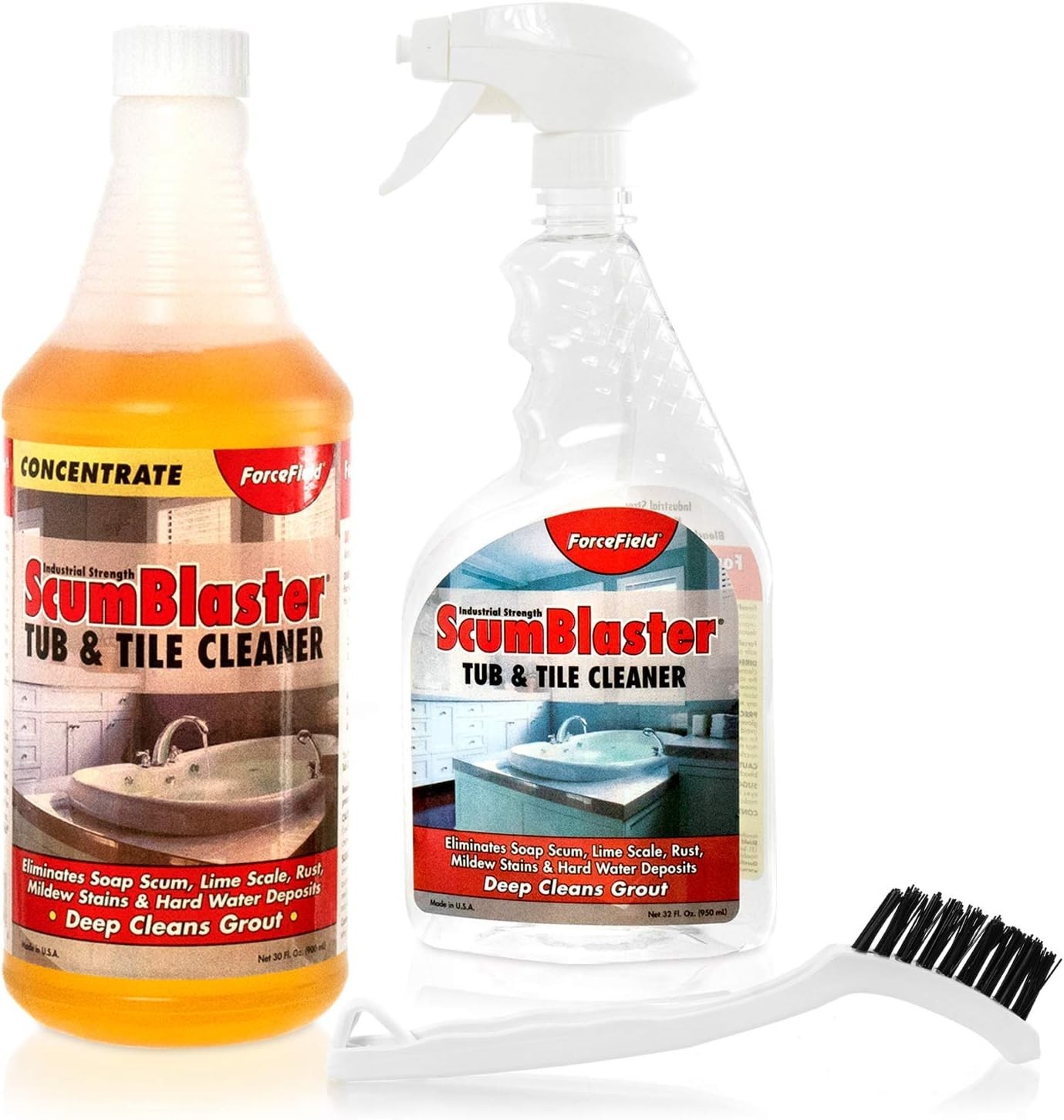 ScumBlaster: Soap Scum Remover, Tile and Grout Cleaner, Hard Water Stains and…