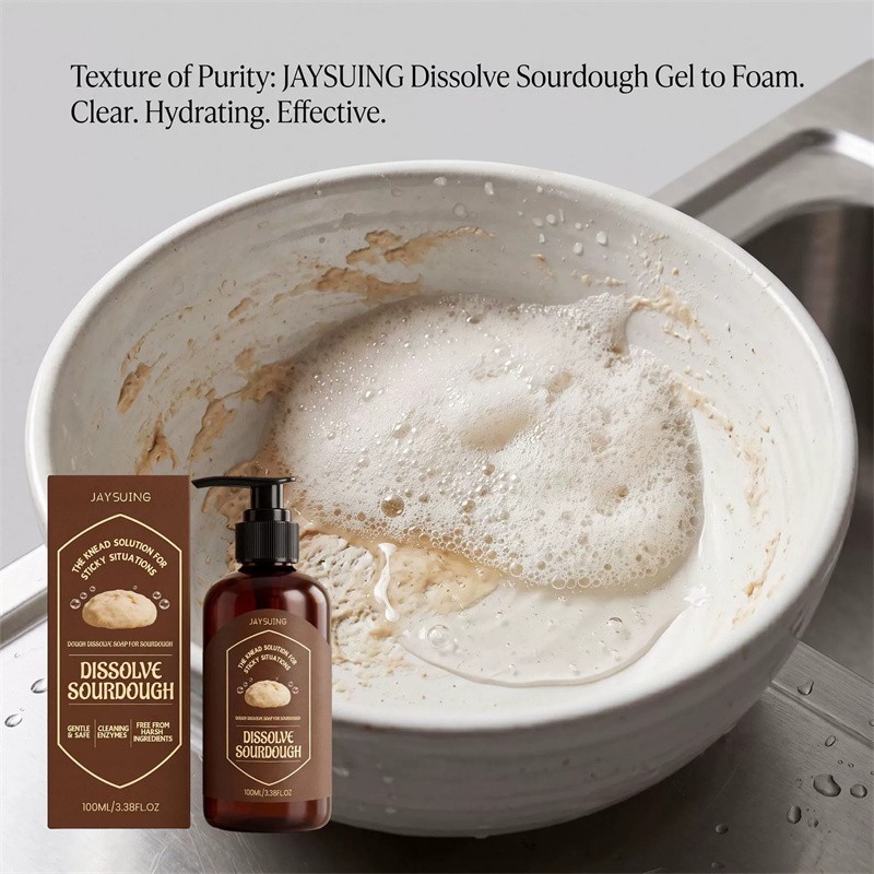 Dough Cleaner Soap for Sourdough,Enzyme Powered Dissolve Cleaning for Kitchen
