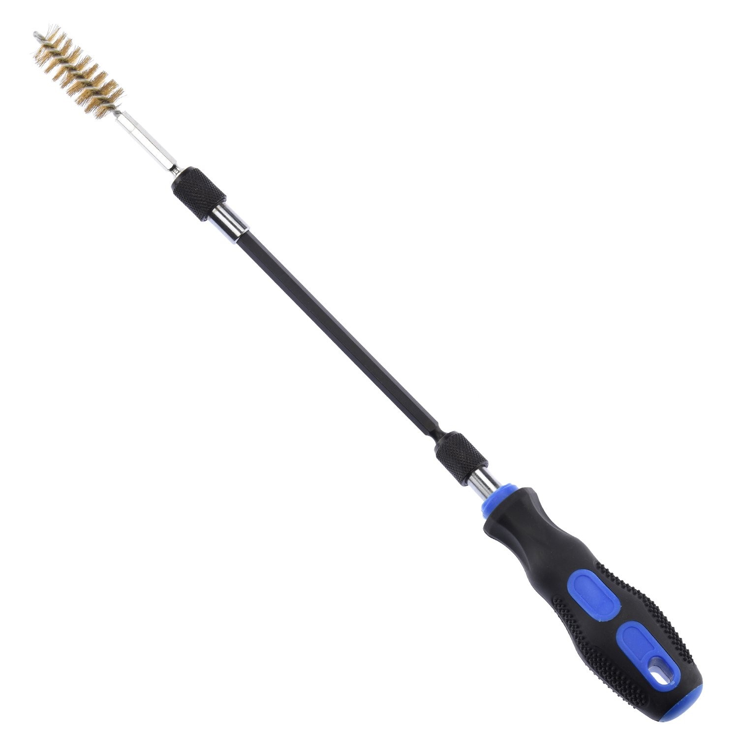 00325A Wire Brush Drill Attachments with 1/4-Inch Hex Shank, SAE and MM Brush…