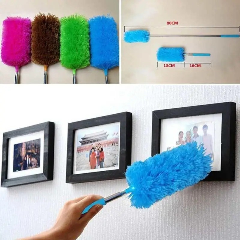 360° Microfiber Dust Duster Telescopic Extendable Cleaning Brush Flexible Home