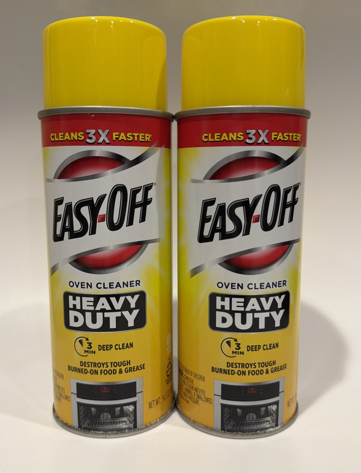 (2-pack) EASY-OFF Oven Tough Grease HEAVY DUTY CLEANER Fresh Scent ~ 3X FASTER