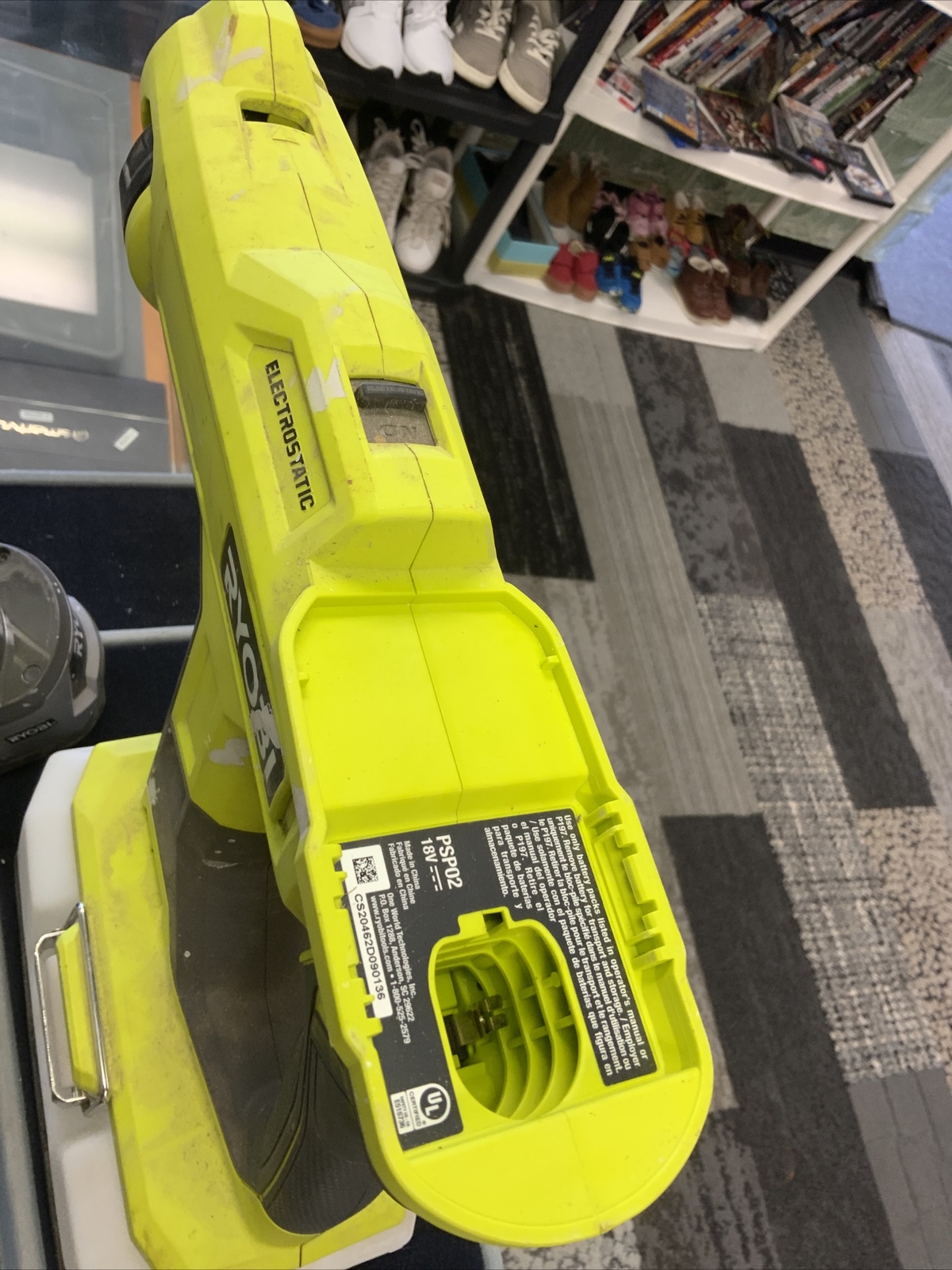 RYOBI ONE+ 18V Cordless Handheld Electrostatic Sprayer With 18v Battery Inc.