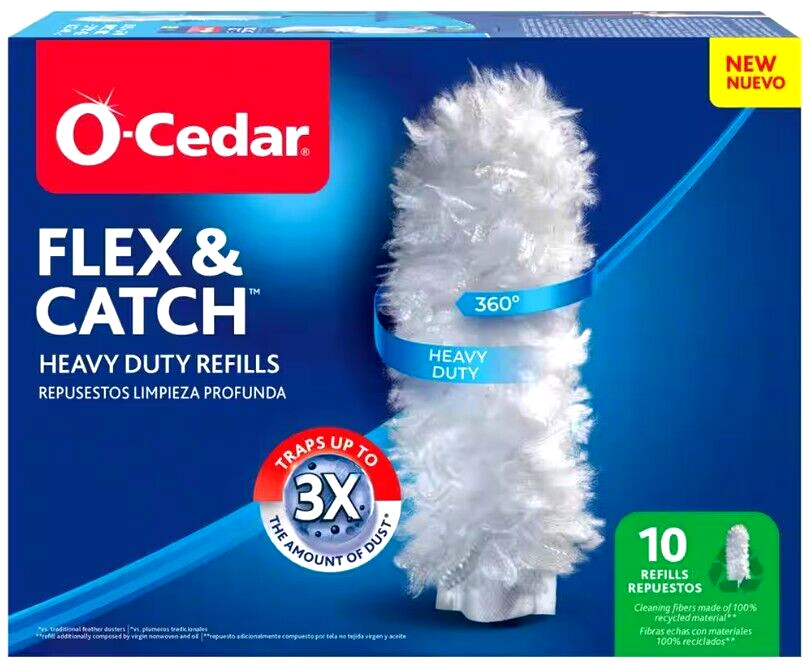 O-Cedar Flex & Catch Heavy Duty Refills – 10 Pc.