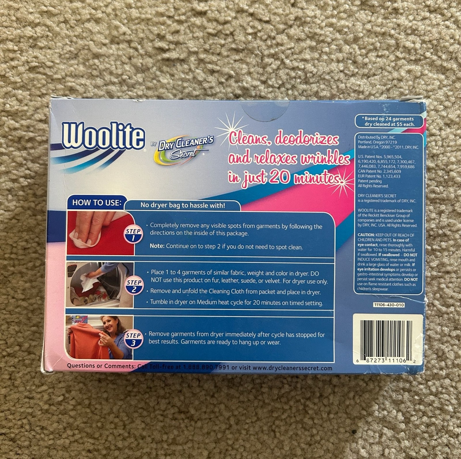 Woolite Dry Clean at Home Kit with Bonus Wrinkle Releaser Plus DISCONTINUED