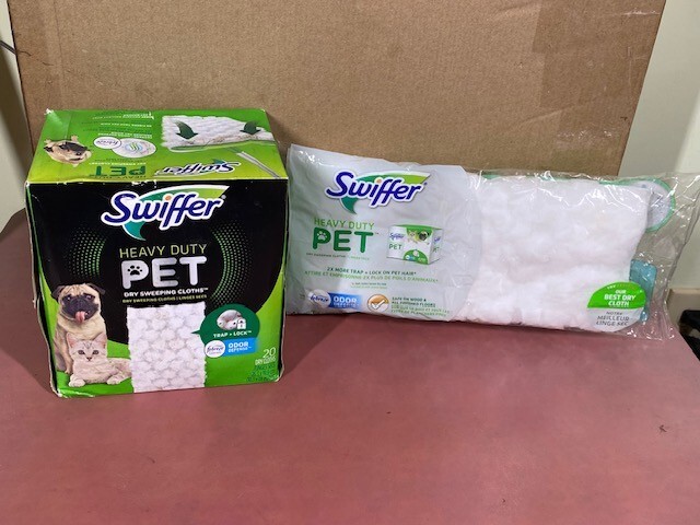 Swiffer Sweeper Heavy Duty Pet Dry Refills, Febreze Odor Defense, 24 Ct Dry Pads