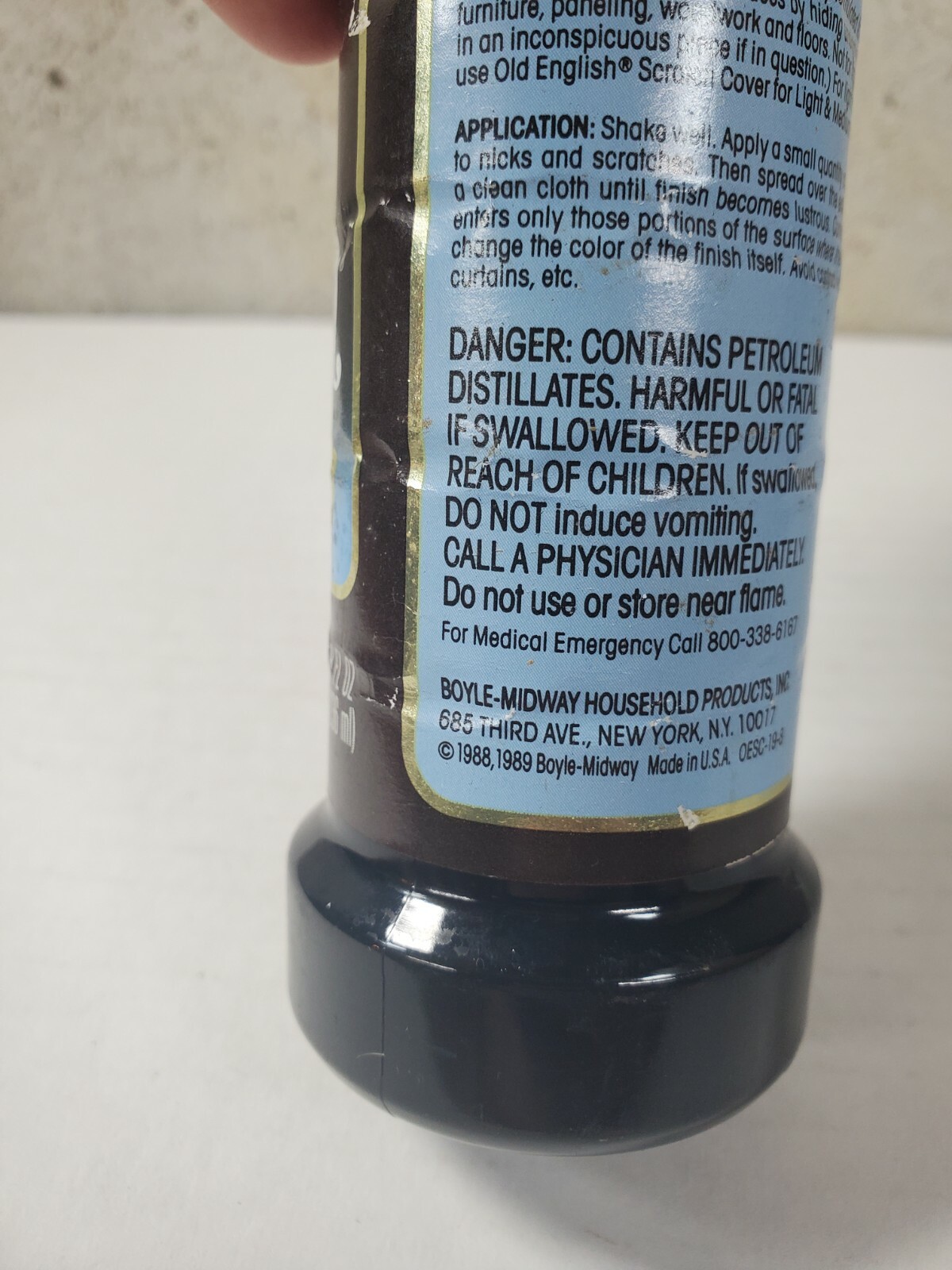 Old English 1989 Vtg 8 Oz. Scratch Cover Wood Polish for Dark Wood 6233875144