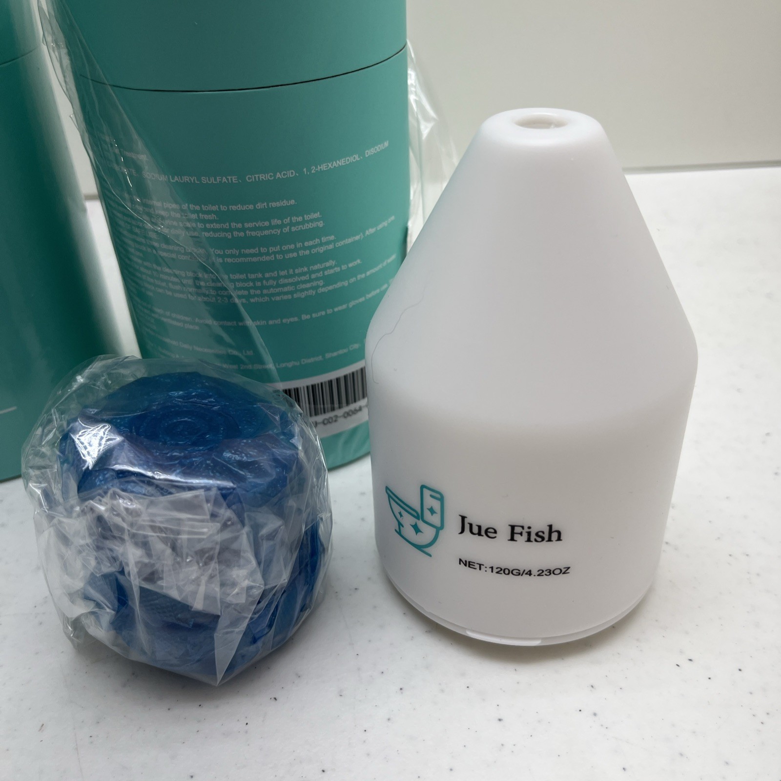 New Jue Fish Pro Toilet Bowl Cleaner 120g/4.23 oz Deep Clean Solution Lot of 5