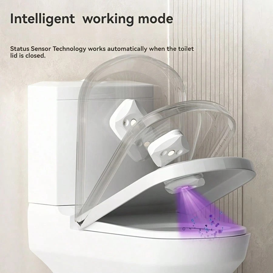 New UV Smart Toilet Cleaner Auto Sterilizer Portable Compact Home Bathroom Gadge