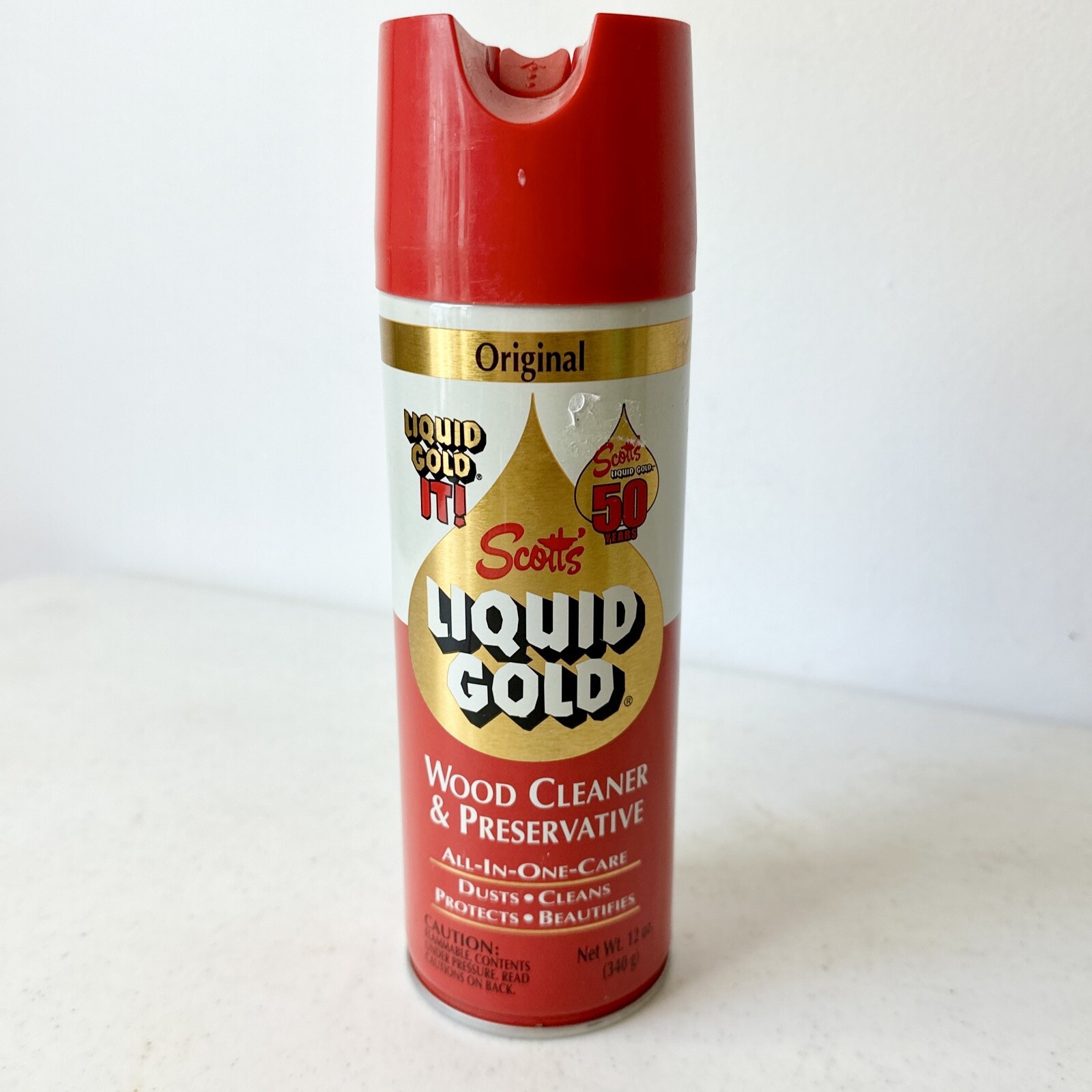 Vtg Scott’s Liquid Gold Wood Cleaner shiner & Preservative original Scent 12 oz