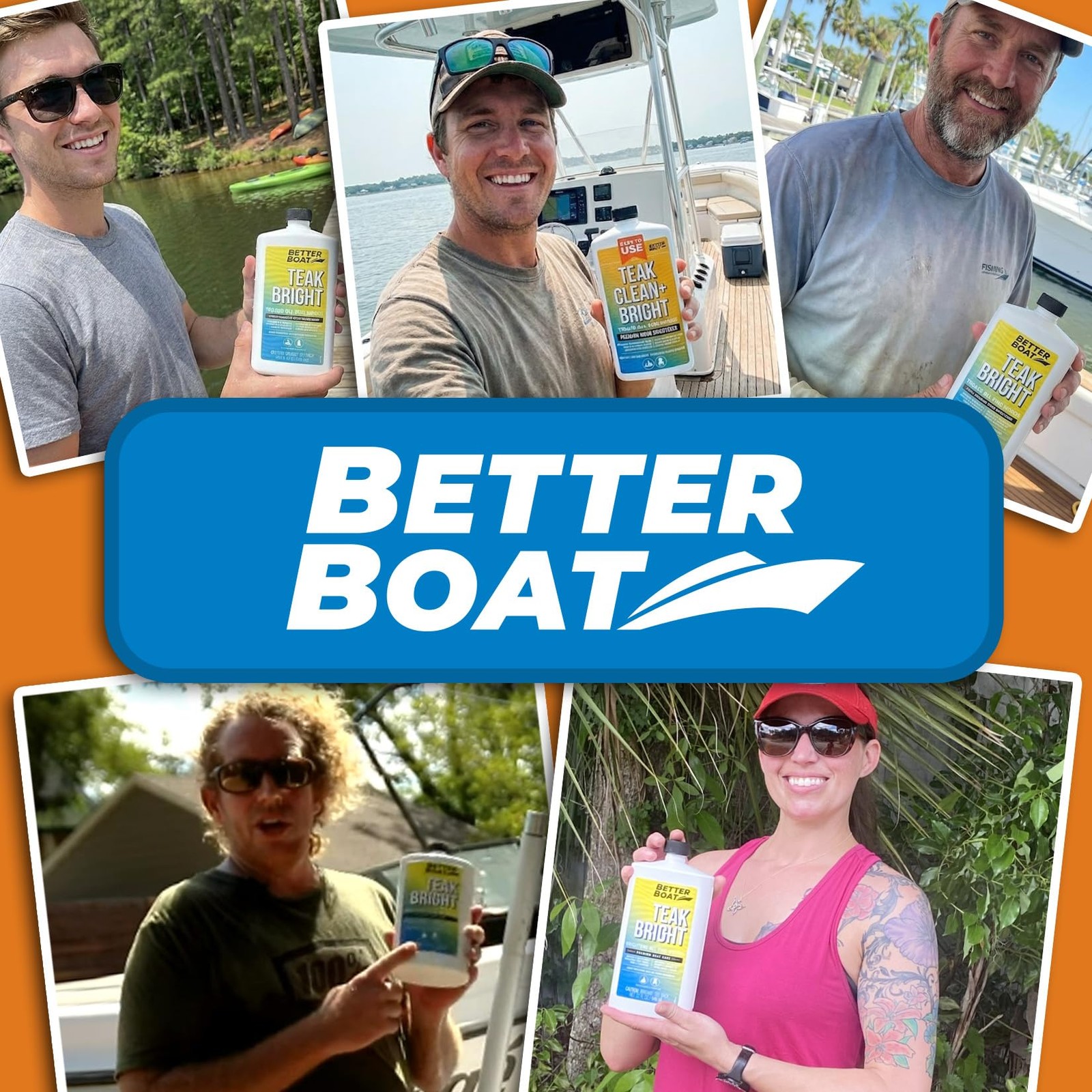 Better Boat Teak Cleaner and Brightener for Wood, Prepares for Teak Oil or Se…