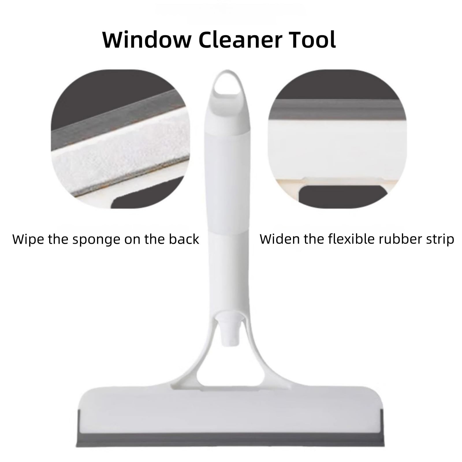 3-in-1 Glass Cleaning Multi-Tool – Spray-Equipped Window Scraper & Cleaner