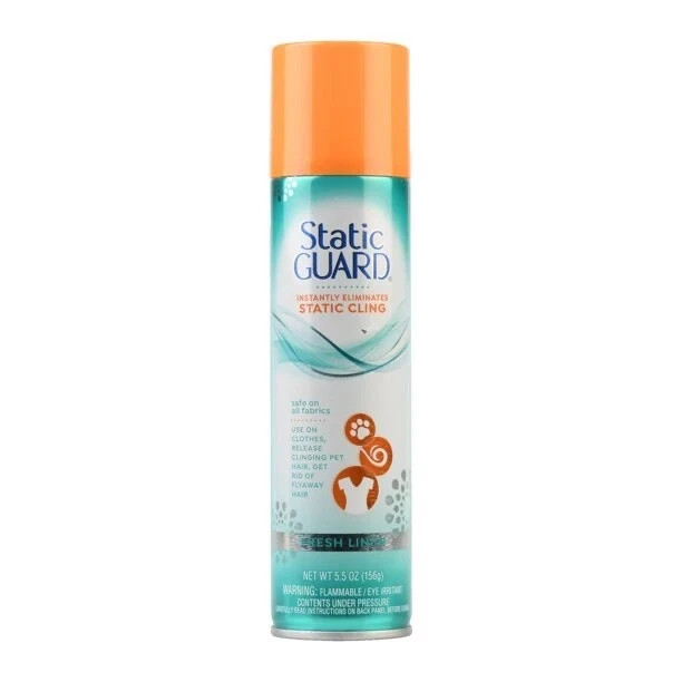 Static Guard Fresh Linen Scent Spray, 5.5 Oz. EXP 12/2028+