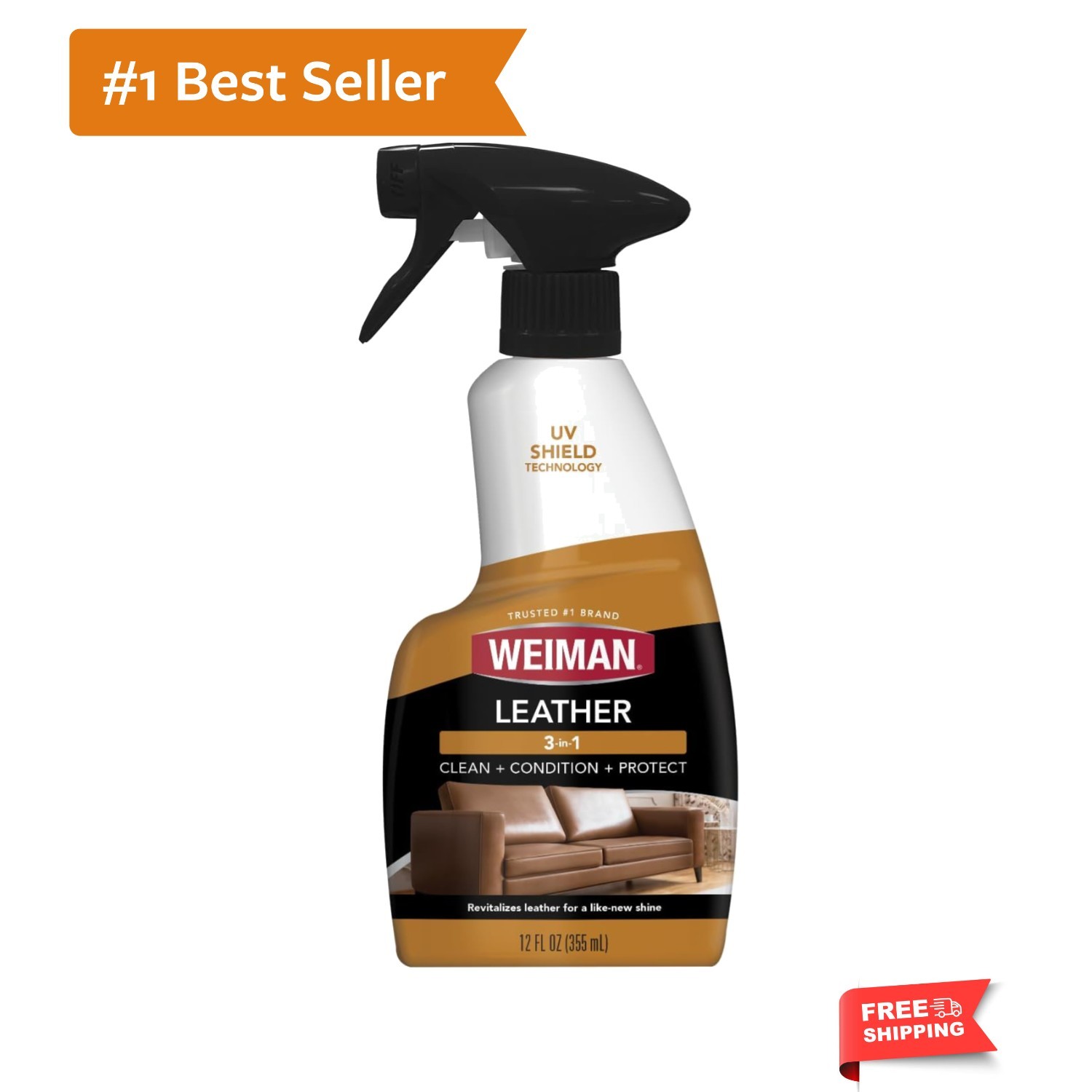 Leather Cleaner & Conditioner – Cleans, Restores & Protects Leather, UV Prote…