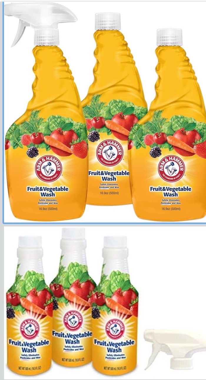 Arm & Hammer Fruit & Vegetable Wash – 3 Pack, 16.9 Oz Each T1