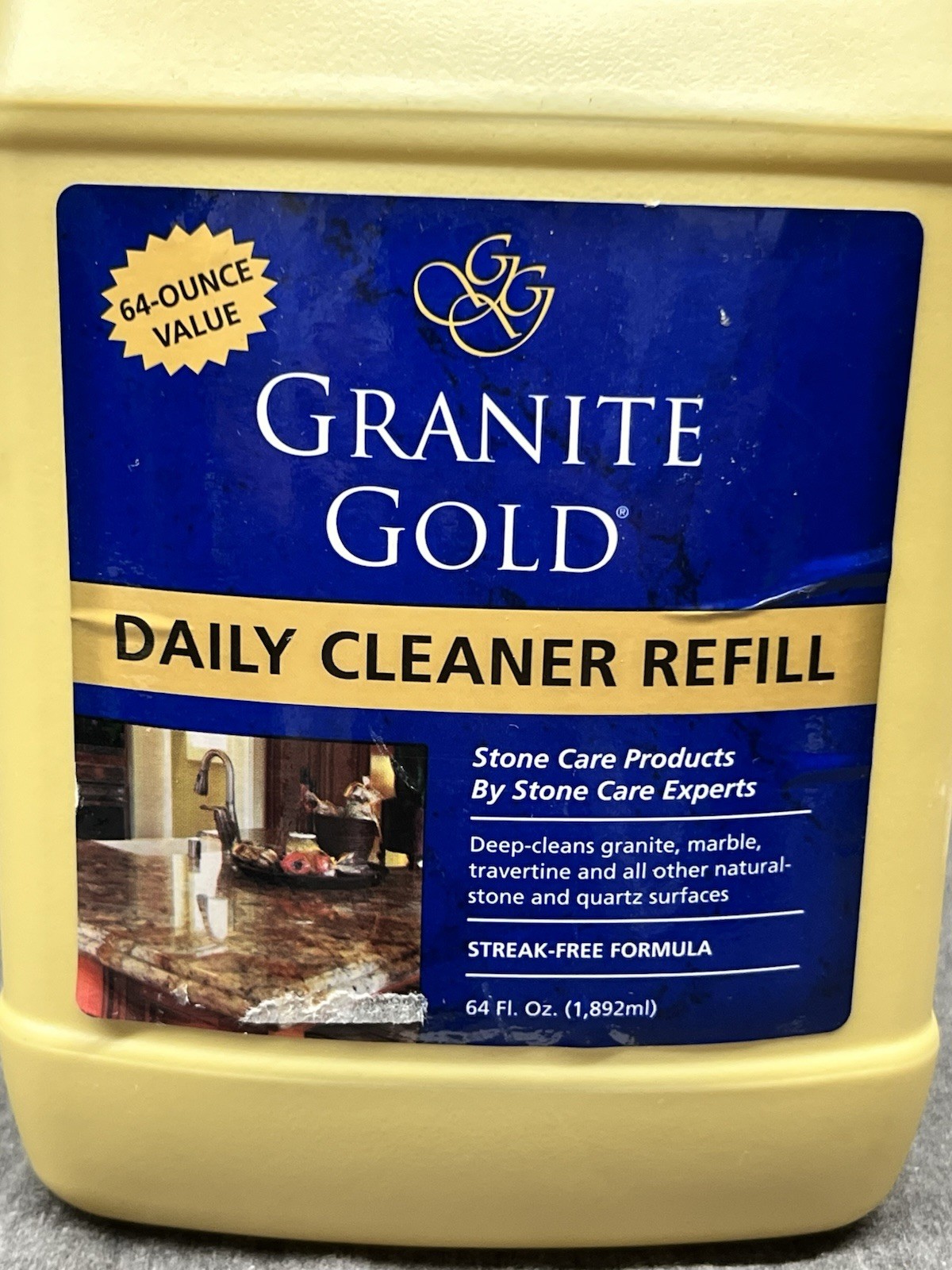 Granite Gold Citrus Scent Daily Cleaner Refill 64 oz Liquid-NEW Sealed