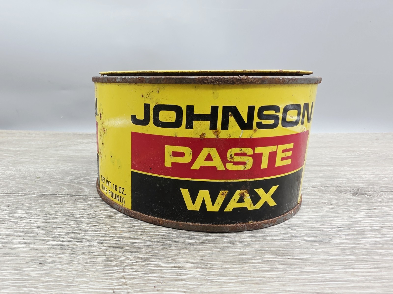 SC Johnson Paste Wax 16 oz Open Can Discontinued USA. 17.4 Oz Weight!!