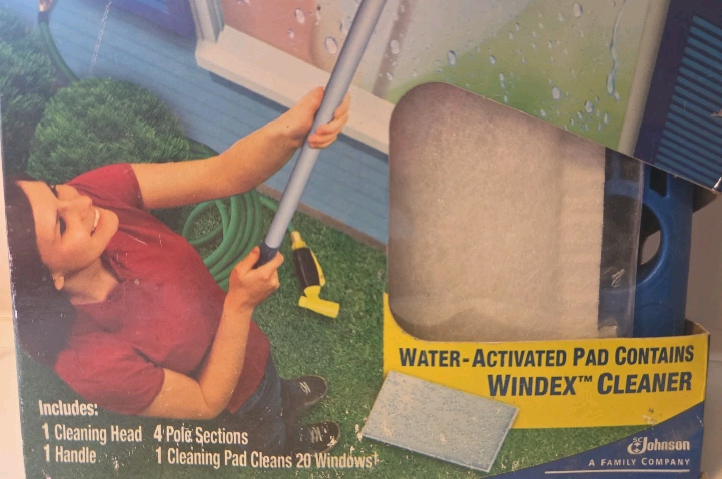 Windex Outdoor All-In-One Glass & Window Cleaner Starter Tool Kit New