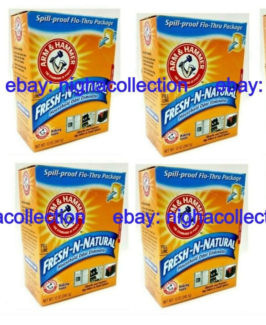 ( LOT 4 ) Arm & Hammer Odor Eliminator Baking Soda 12 Oz Each BRAND NEW SEALED