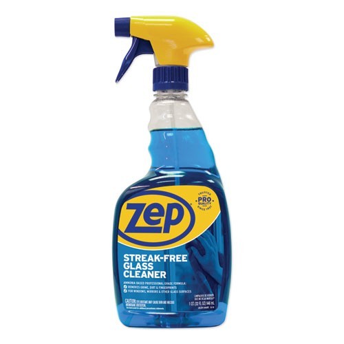 Zep Commercial Streak-Free Glass Cleaner, Pleasant Scent, 32 oz, 3/Pack