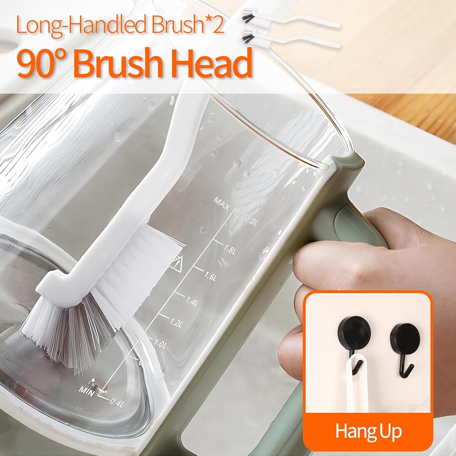 20 PCS Crevice Cleaning Brush Set – Multi-Purpose Hard Bristle Brushes for Deep
