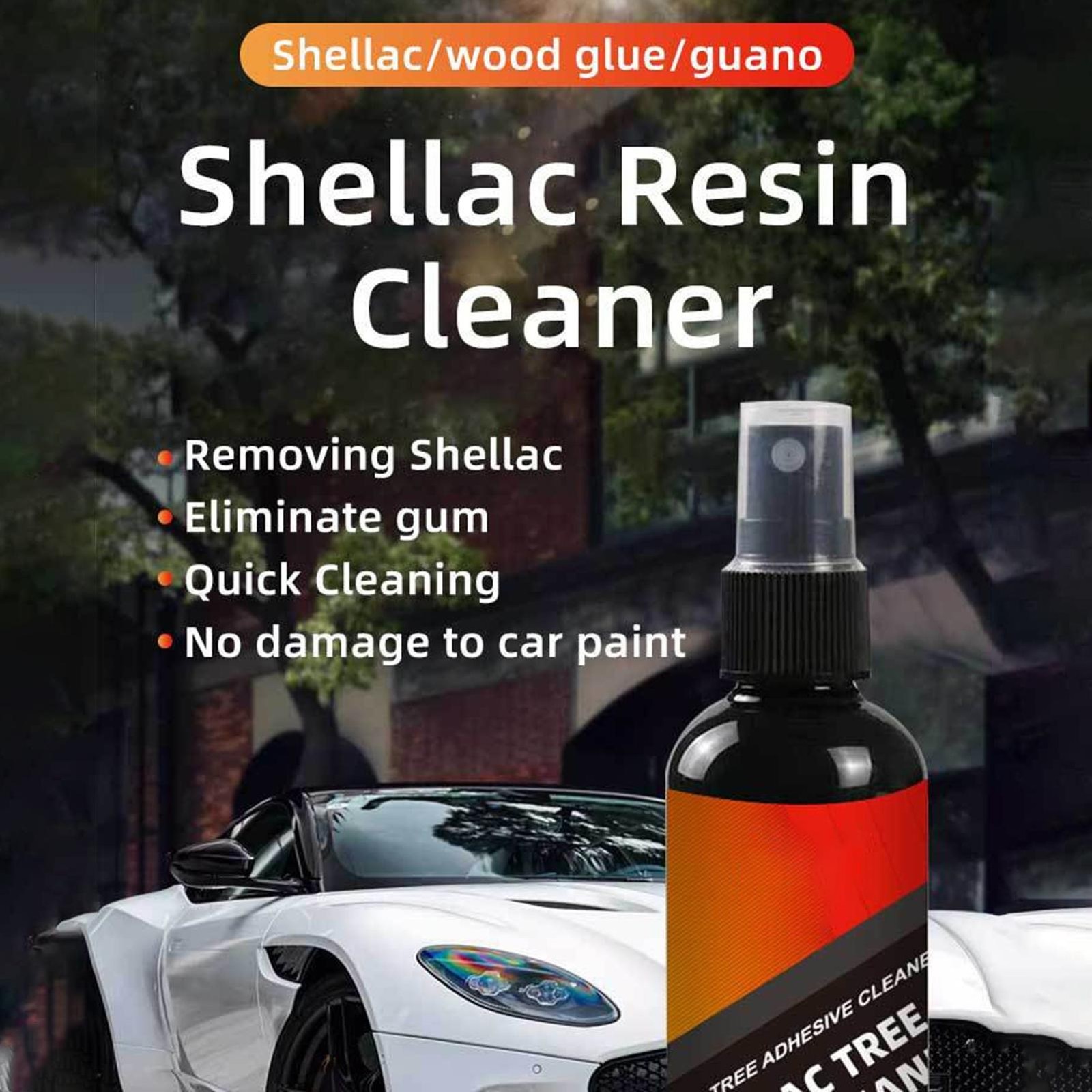 Splat Bird Poop Dropping Bug Insect and Road Grime Remover Car Windshield Spray