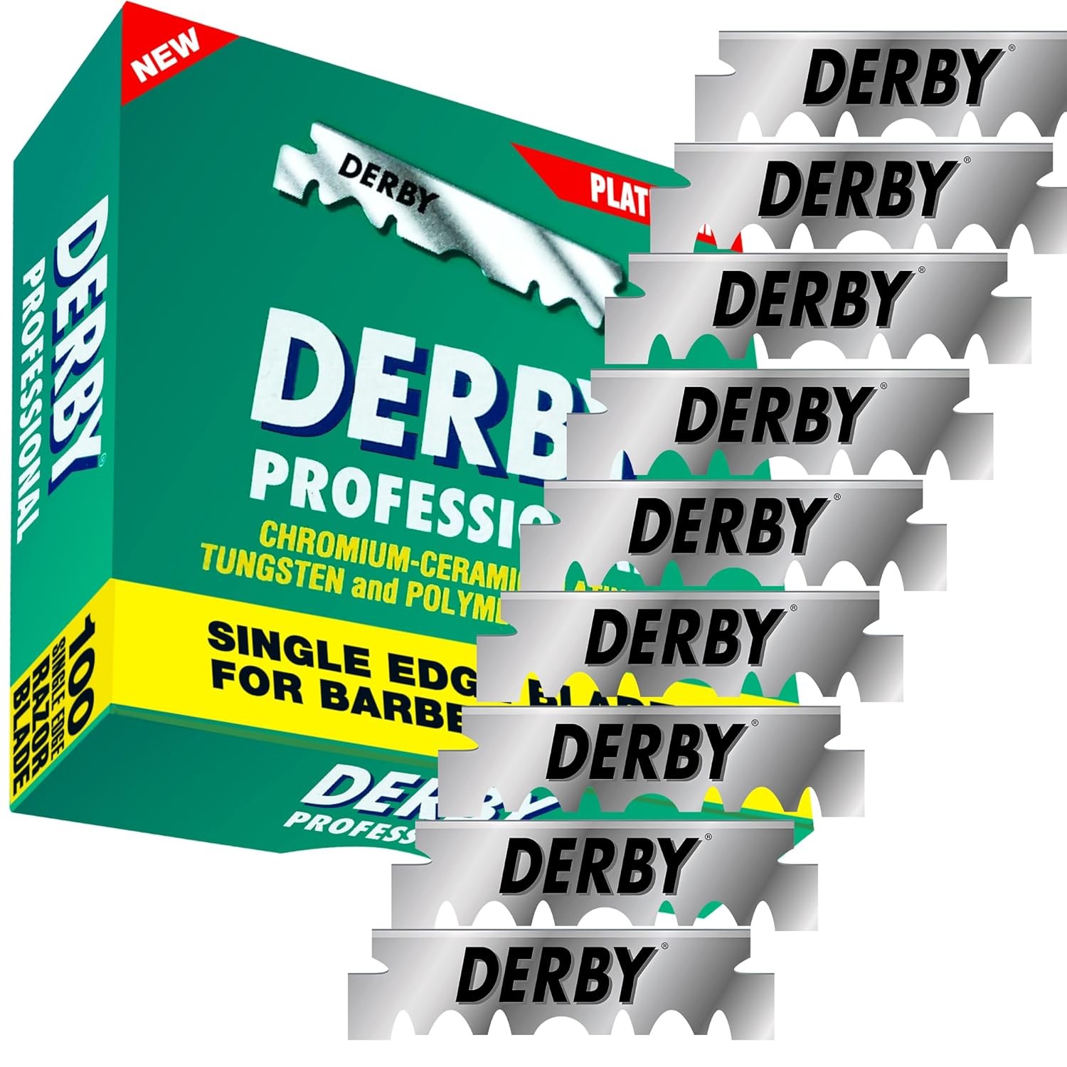 1000 “Derby Professional” Single Edge Razor Blades for straight razor