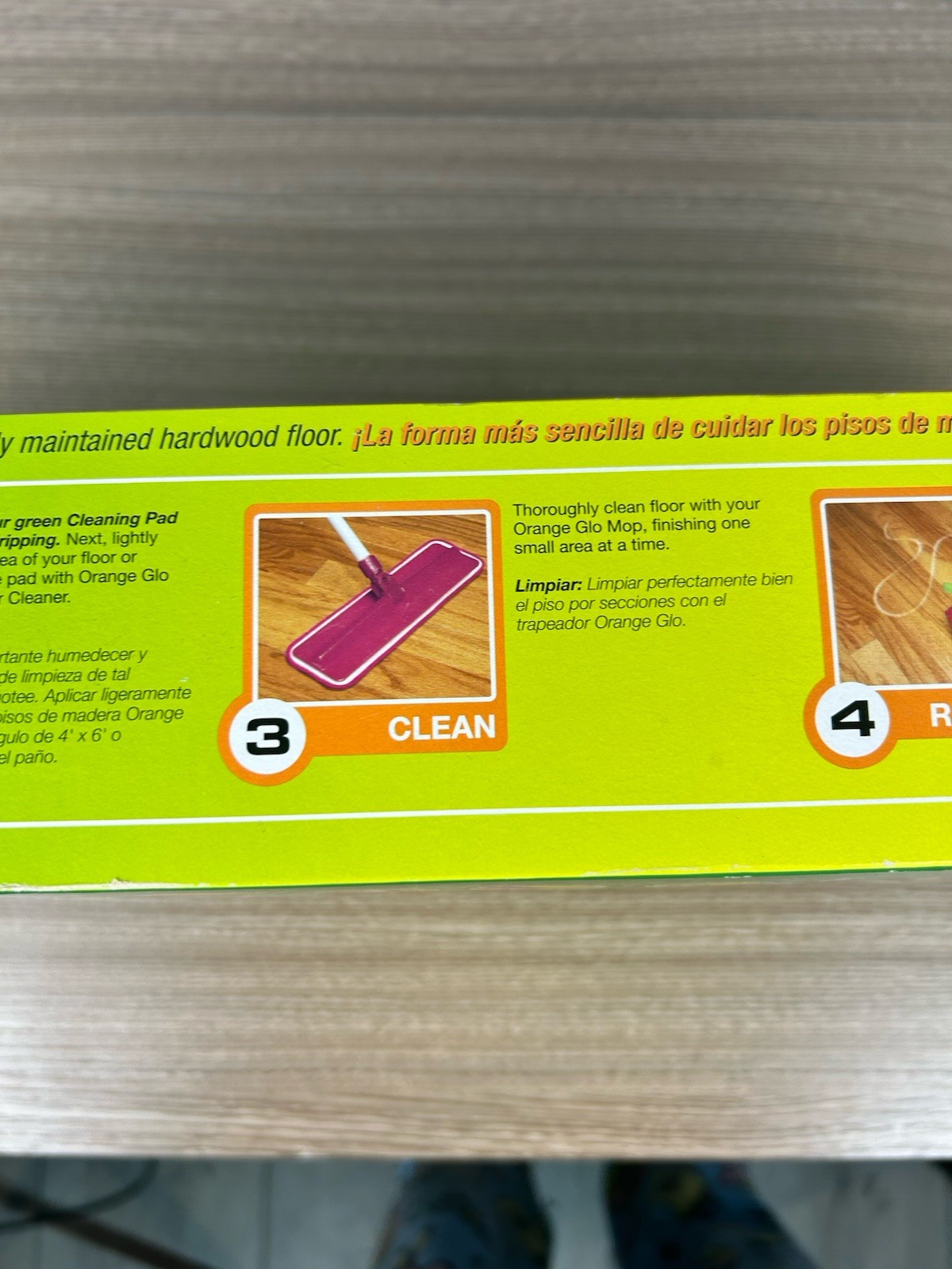Orange Glo Hardwood Floor Care System Complete Kit New Old Stock 5 PC