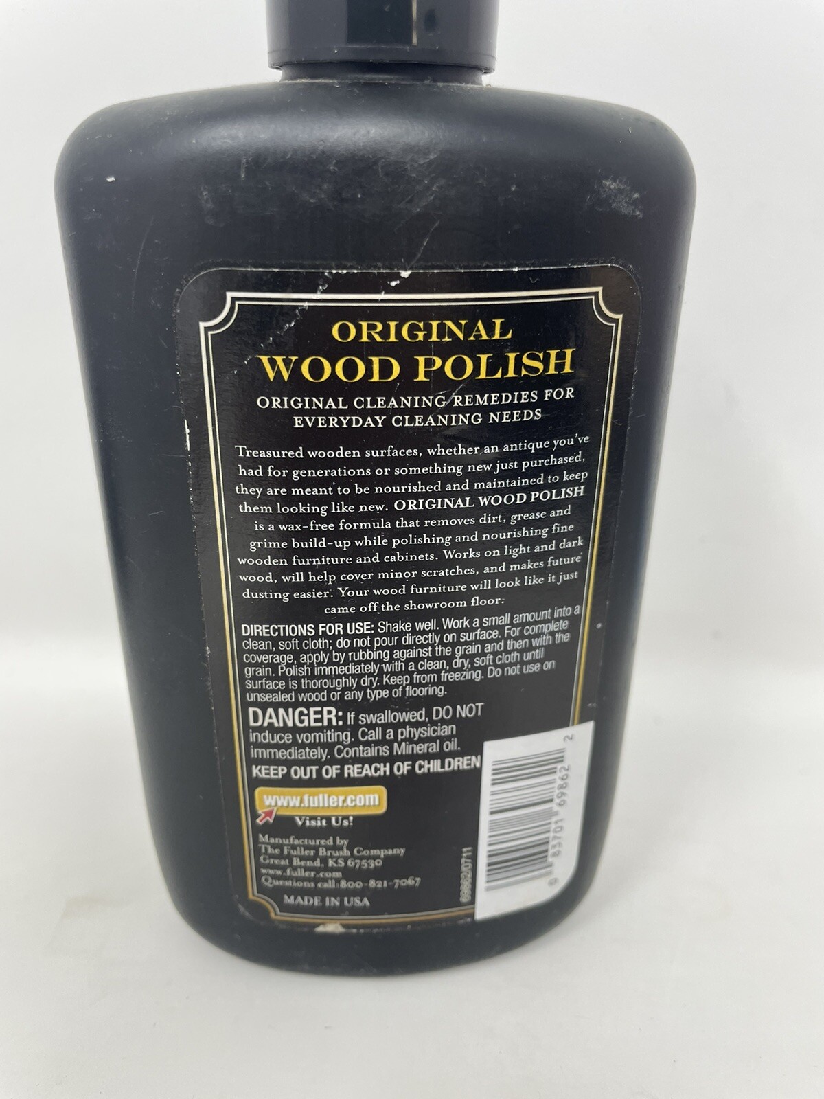 Fuller Brush 8 oz Original Wood Polish Nourish Wood Wax-Free NEW Old Stock