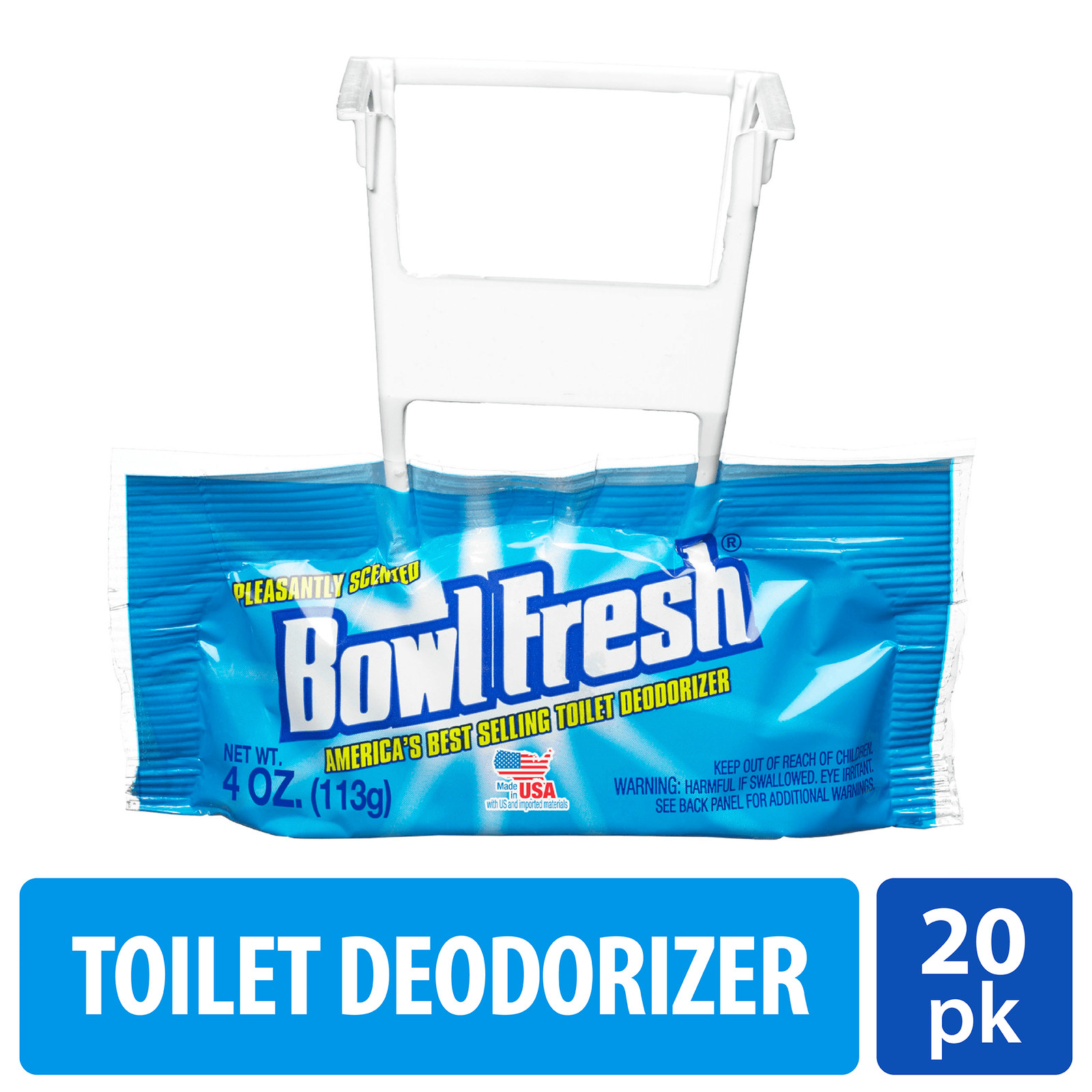 Bowl Fresh Toilet Bowl Deodorizer, Pleasantly Scented, 3 oz, 20 Pack