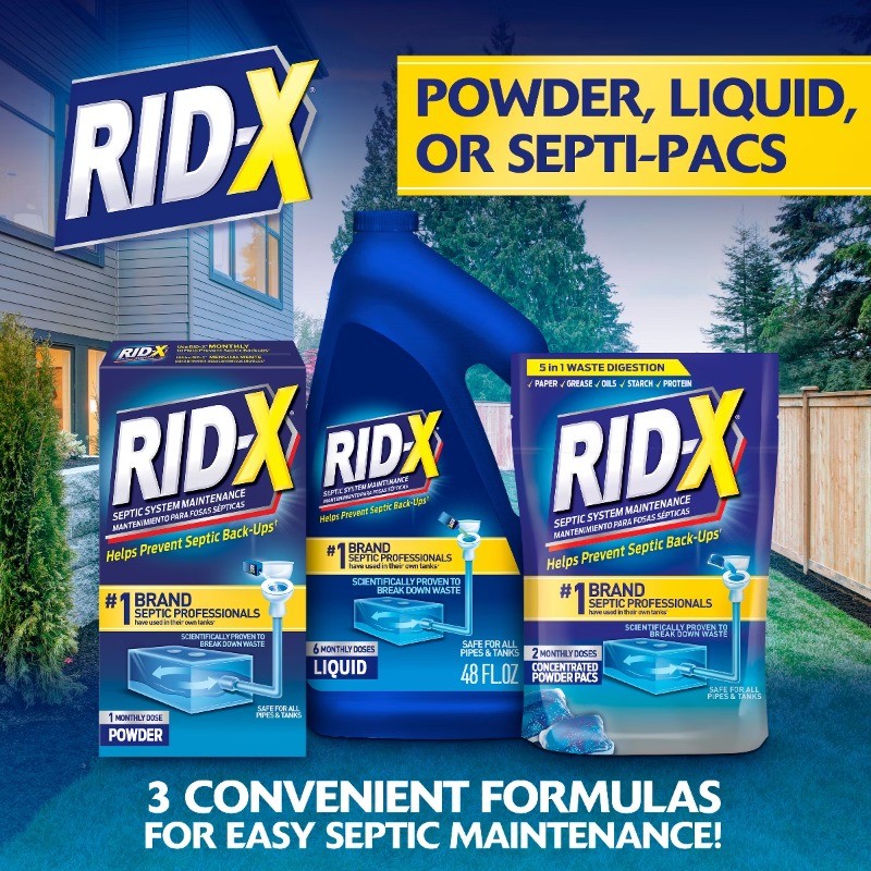 Septic System Maintenance Powder Pacs – 3.2oz: Box, Toilet, Porcelain