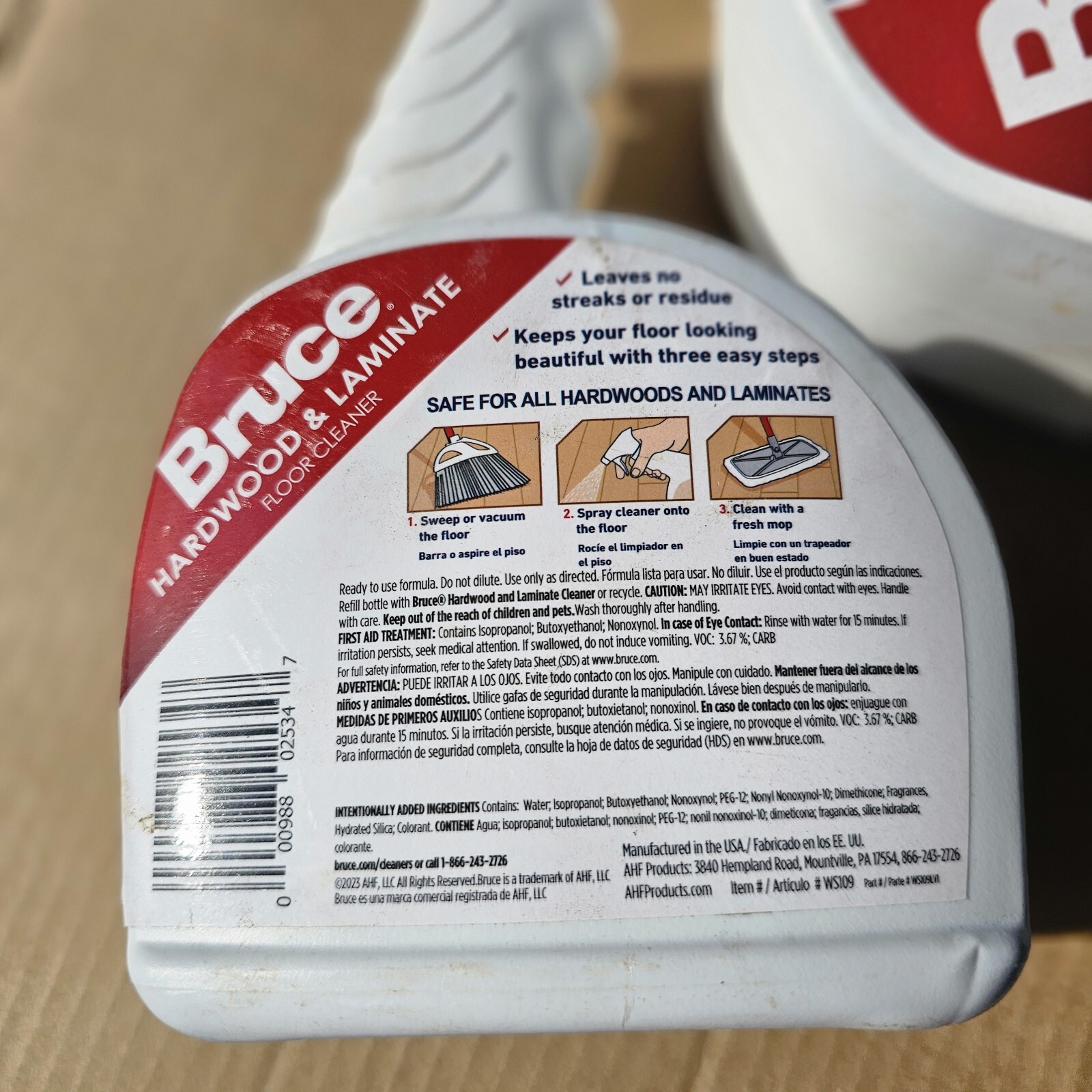 4 PK Bruce Hardware & Laminate Floor Cleaner Liquid 32 oz
