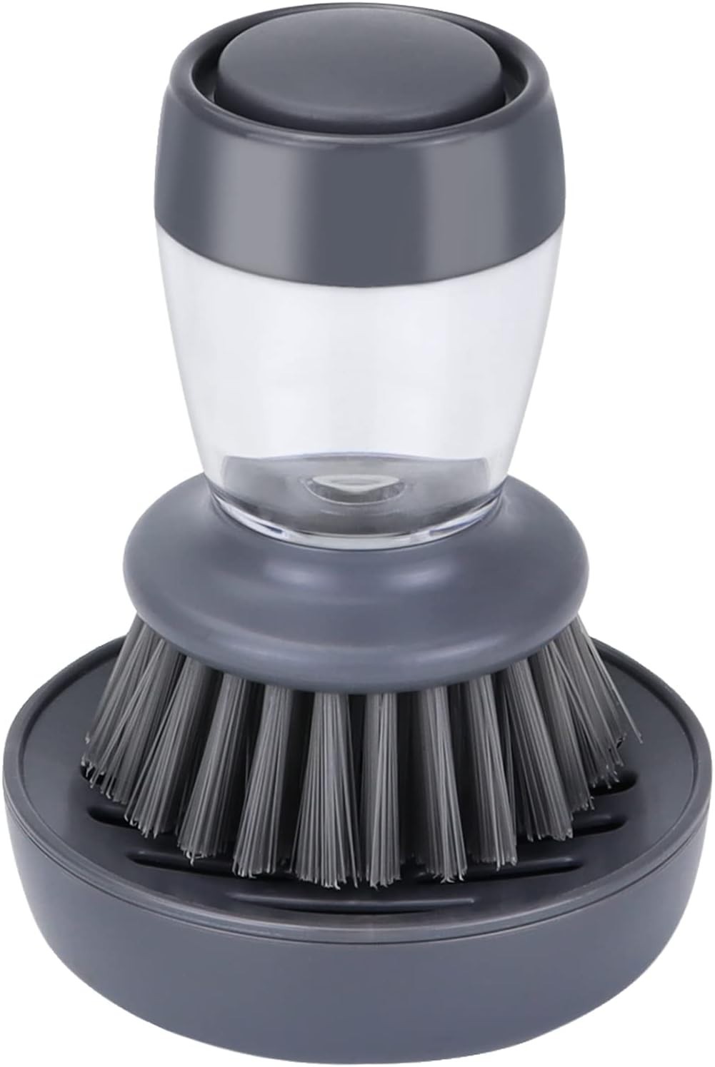 Dish Brush with Soap Dispenser, Kitchen Scrub Brush for Dishes Pots Pans Sink…