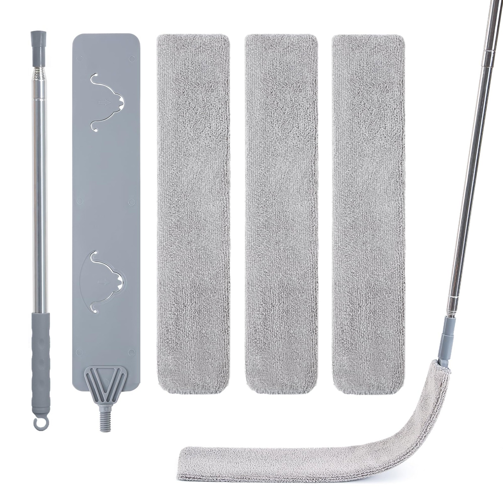 Skinny Duster with Extension Pole for under Furniture, under Appliance Cleaning
