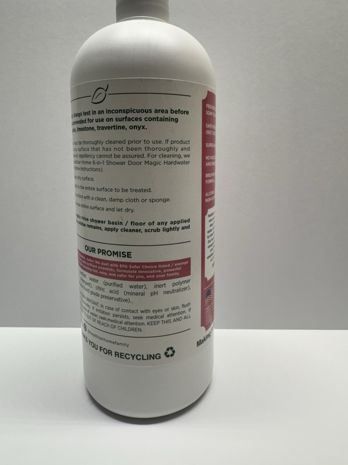 CHOMP! Shower Door Water Repellent Healthier Home 6 in 1 Shower Door Magic 32 oz