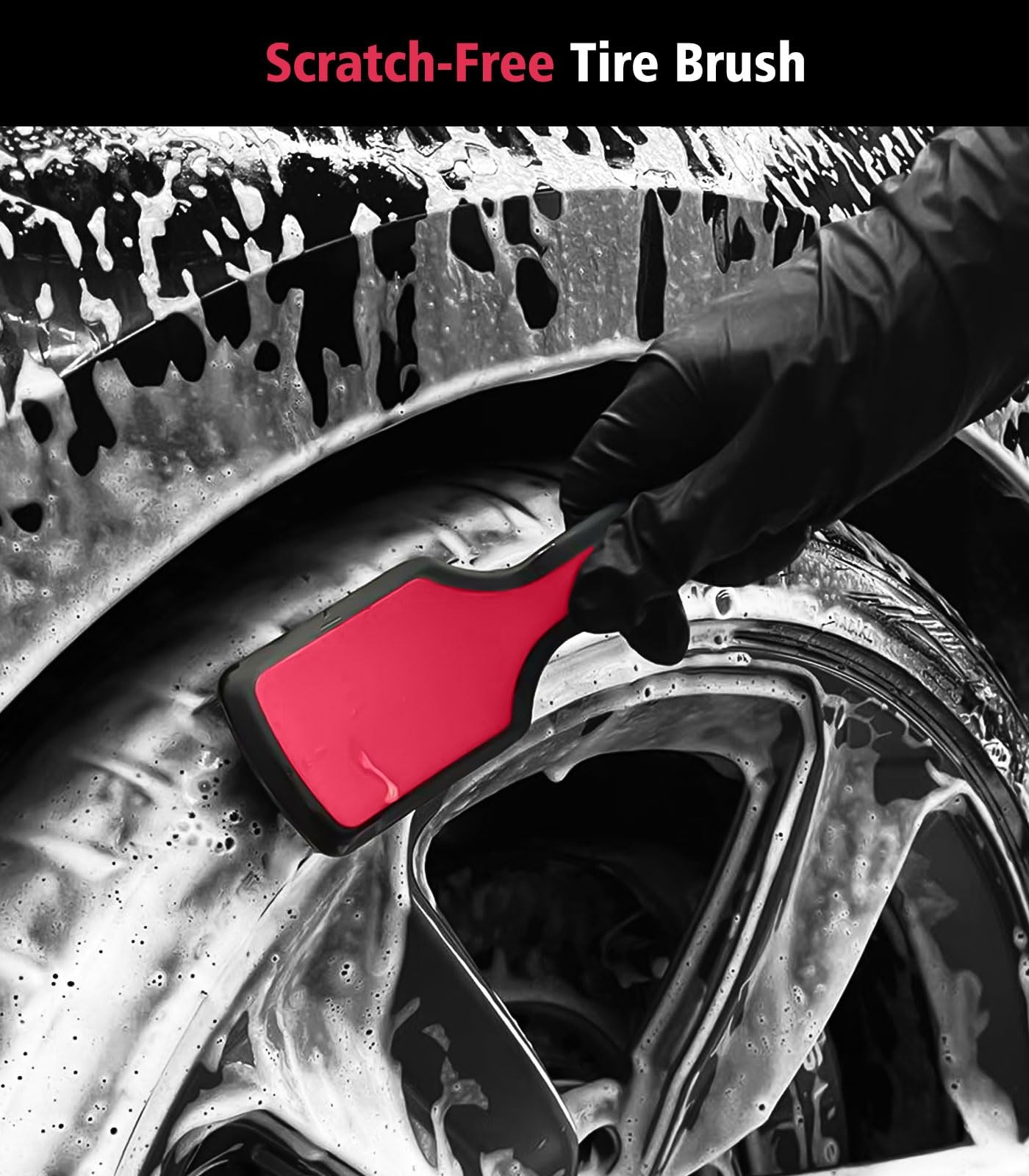 6PCS Motorcycle Cleaning Kit with Boar Hair Detailing Brush-Safe for Chrome,C…