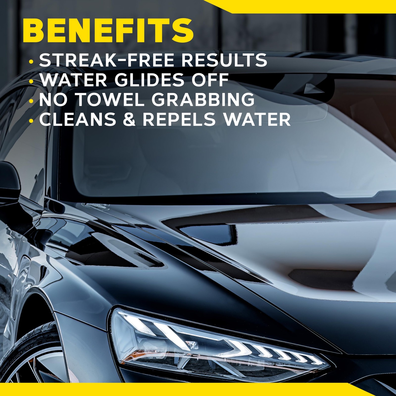 Glass Cleaner Water Repellent Hydrophobic StreakFree Exterior 16oz
