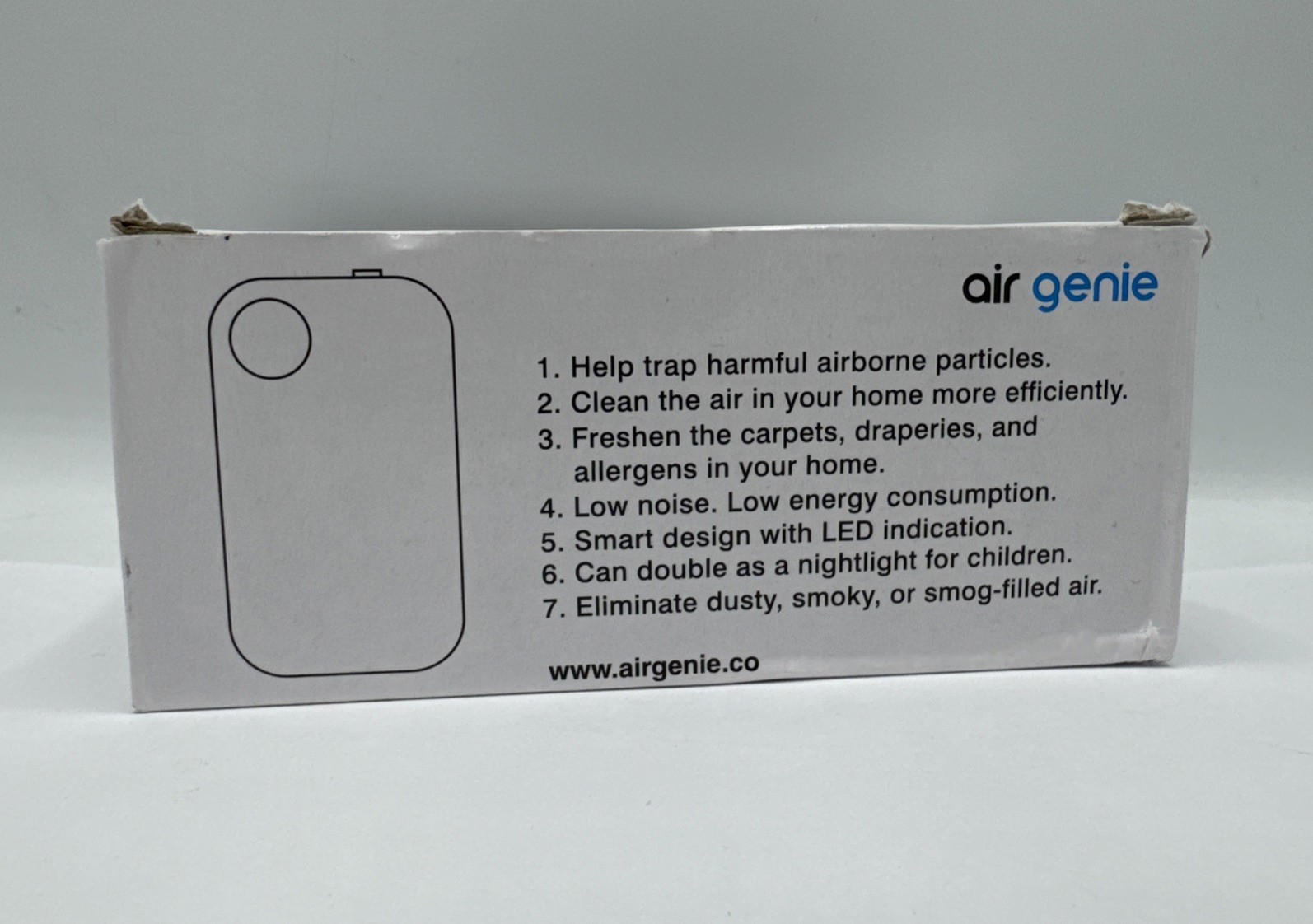 Air Genie Negative Ion Plug In Air Cleaner, Model PNP-130