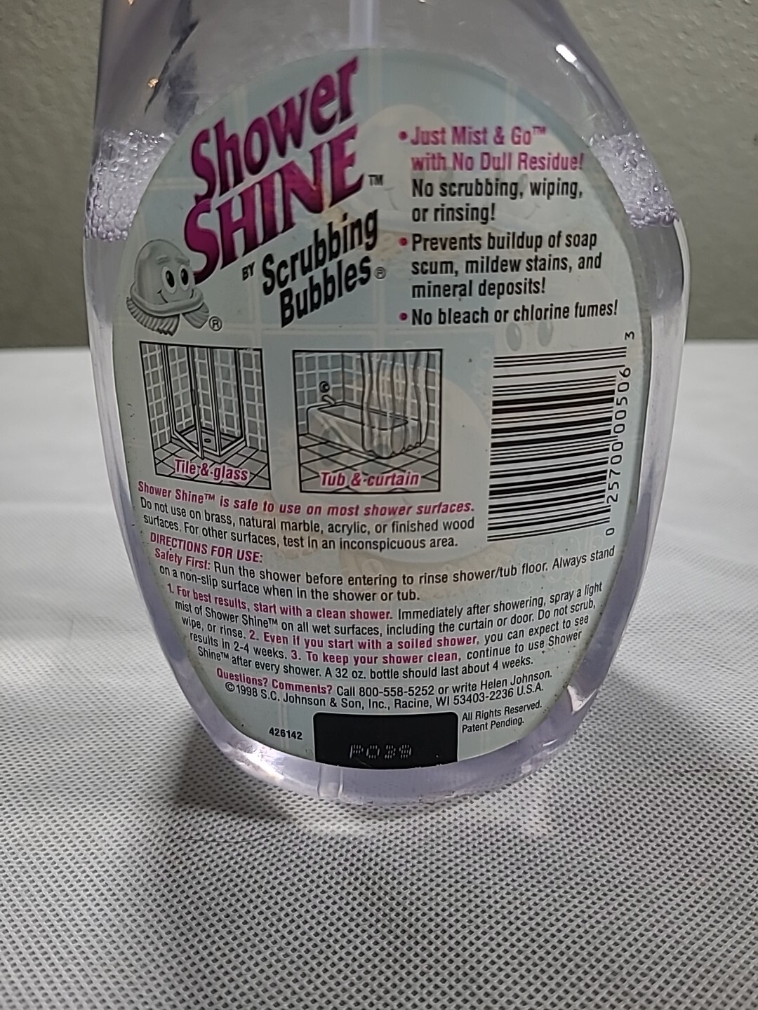 Rare! 1998 Scrubbing Bubbles Shower Shine Discontinued 90s Movie Prop