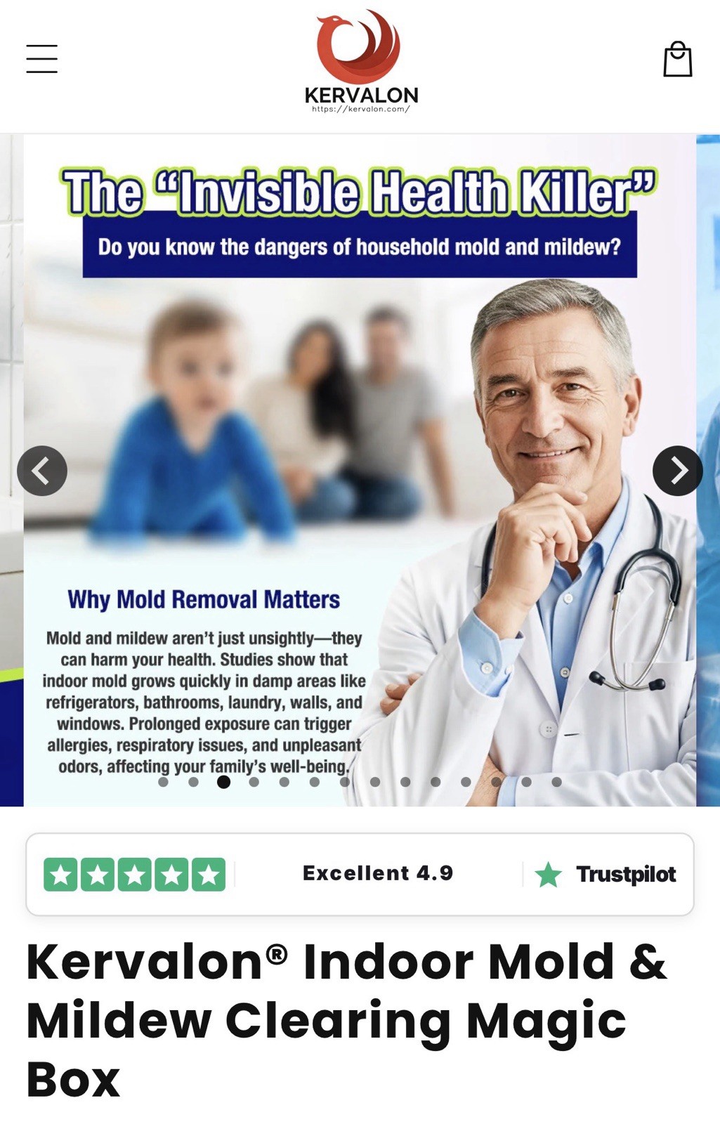 Kervalon® Indoor Mold & Mildew Clearing Magic Box