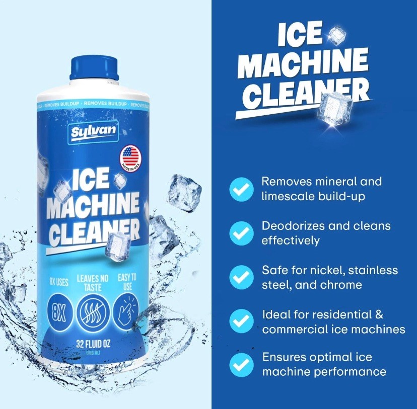 Bottles of Ice Machine Cleaner | 32fl oz | Free Cloth |