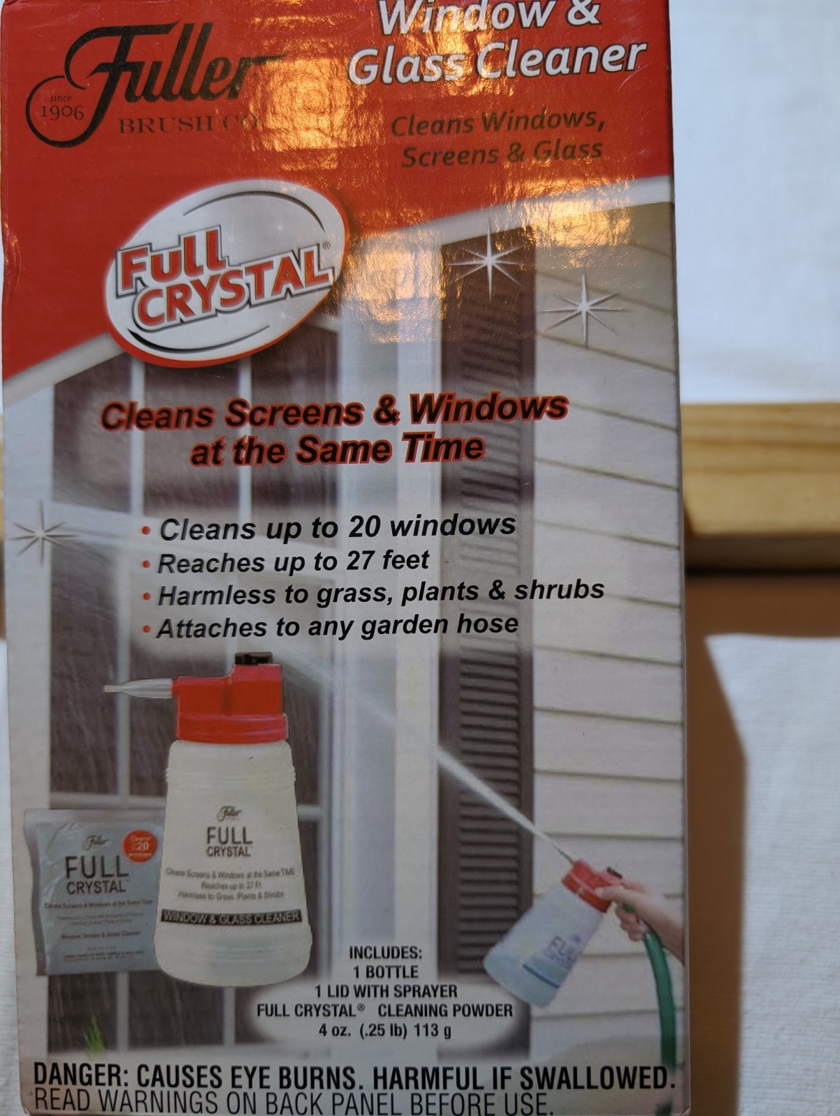 Fuller Brush Co. Full Crystal Full Exterior Cleaner Non-Toxic As Seen On TV -NEW