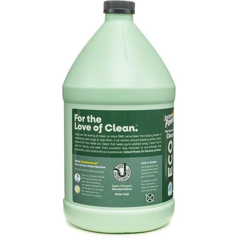 Eco Clog Preventer Natural Enzyme Drain Cleaner Safe Pipes Septic System New