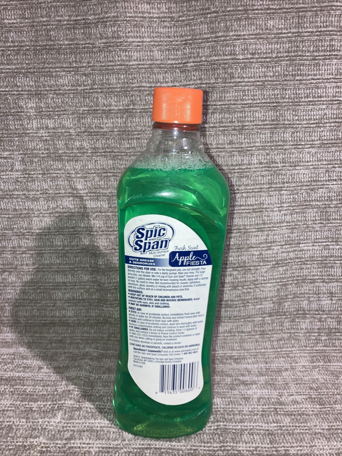 Spic And Span Apple Fiesta Scent Liquid All Purpose Cleaner 20oz Full New ￼