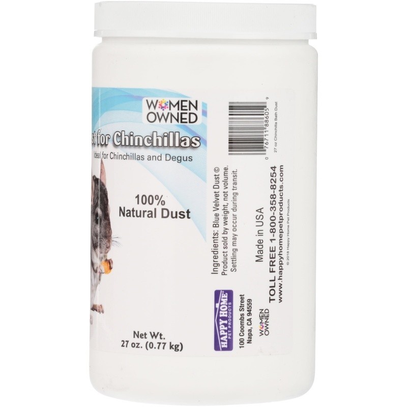 Natural Bathing Dust Chinchillas 27 oz Eco-Friendly Odor Control Pet Care New