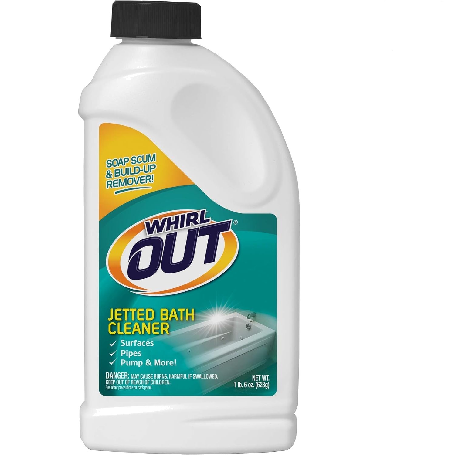 Fresh Scented 22 Oz WhirlOUT Jetted Bath Cleaner – Rust Resistant & Effective