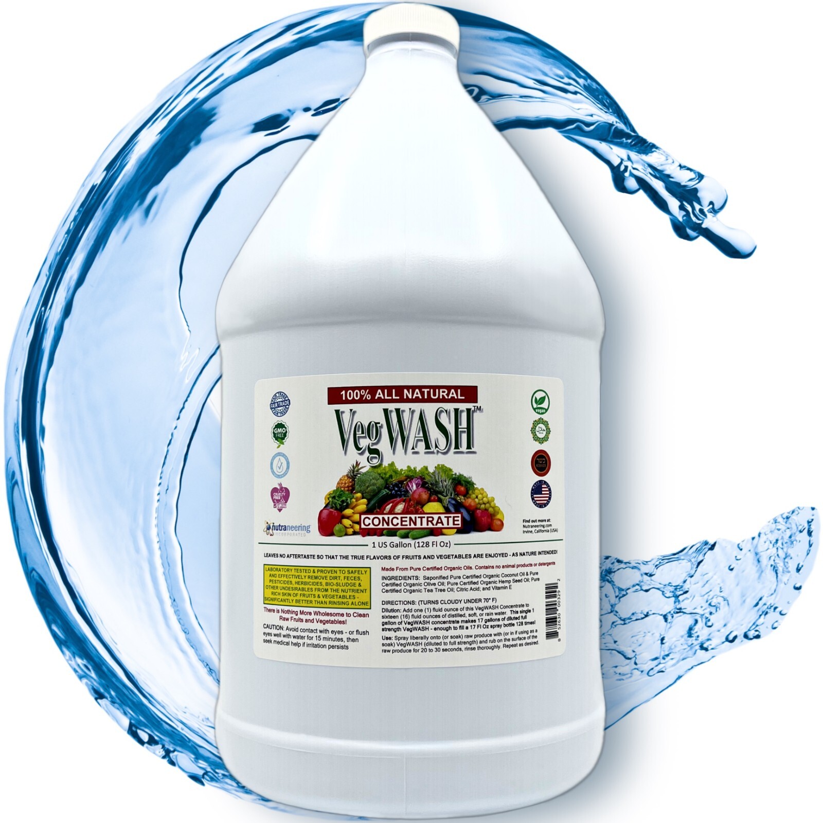 VegWash™ Raw Produce Cleaner Concentrate (Scented) – Makes 16 Gal at $5.94 each
